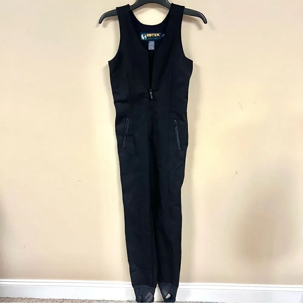Vintage Eddie Bauer snow overalls zip up front Sz 6